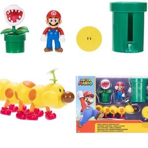 Nintendo Super Mario Playset - Red, Yellow, Green